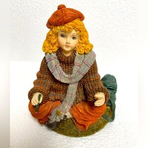 Great Art Collection - Girl With Sweater Scarfs Hat Pain Brushes Bag marked GA96